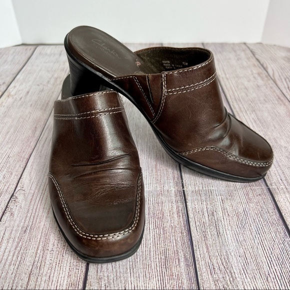 Clarks Shoes - Clark’s bendables Brown Mules 7.5